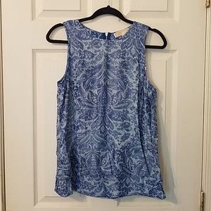 Blue with Silver stripes  Michael Kors Shirt NWOT